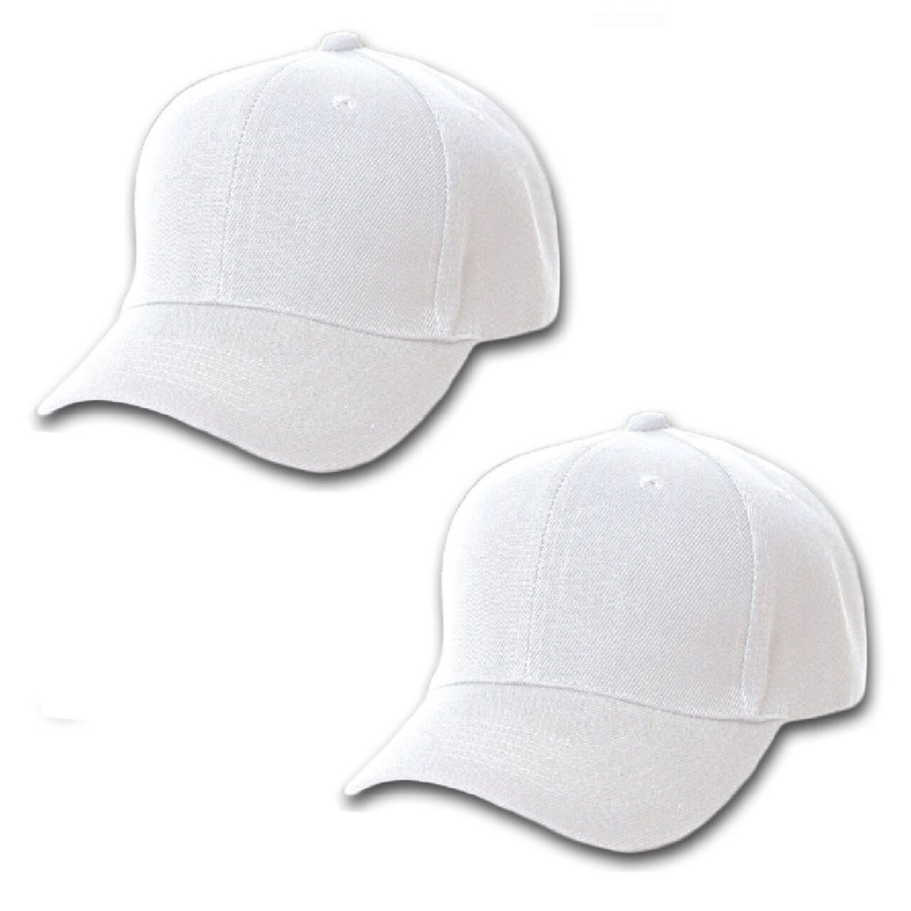Mechaly Comfortable Solid Adjustable Unisex Baseball Cap Hat - 2 Pack